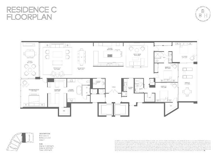 Boca Beach House Condo Floor Plan C
